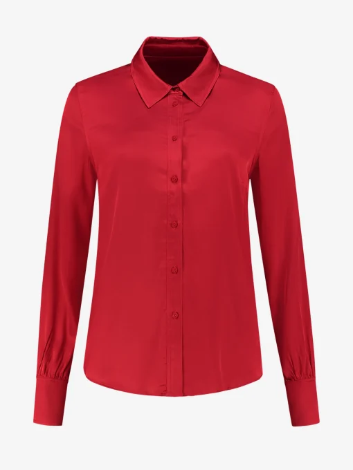 Satijn-look blouse