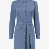 Satijn-look Jurk met taille koord
