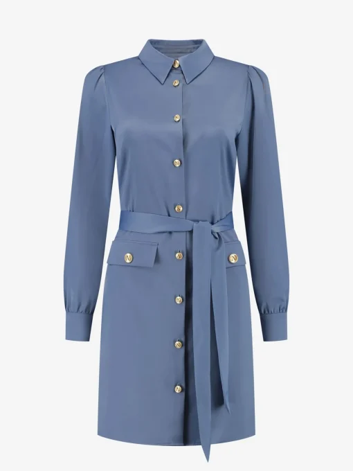 Satijn-look Jurk met taille koord