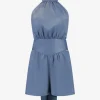 Satijn-look playsuit