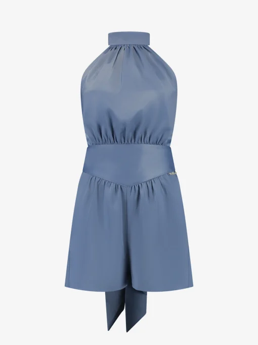 Satijn-look playsuit