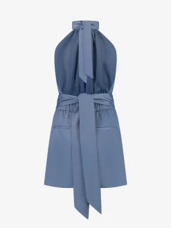 Satijn-look playsuit