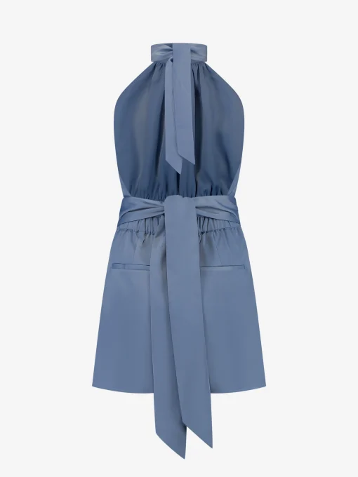 Satijn-look playsuit
