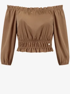 Satijn-look top