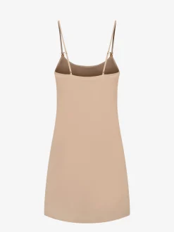Satin look stap jurk