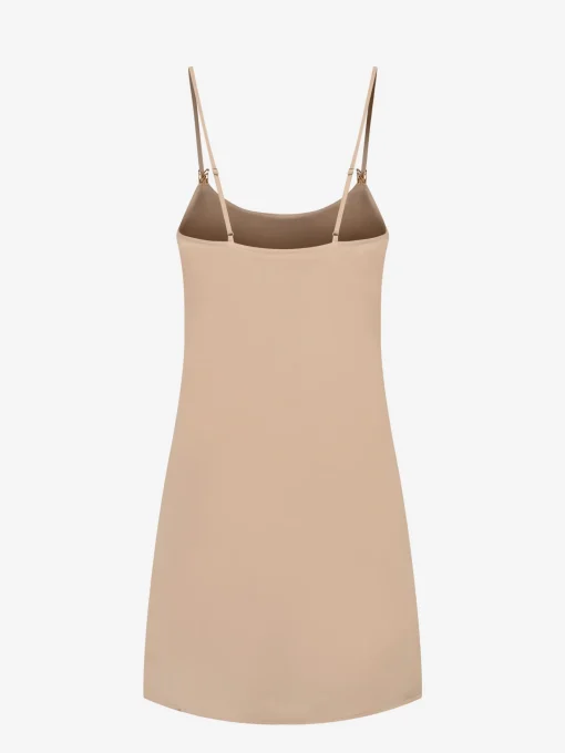 Satin look stap jurk