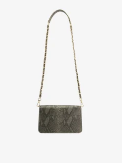 Schoudertas met slangenprint