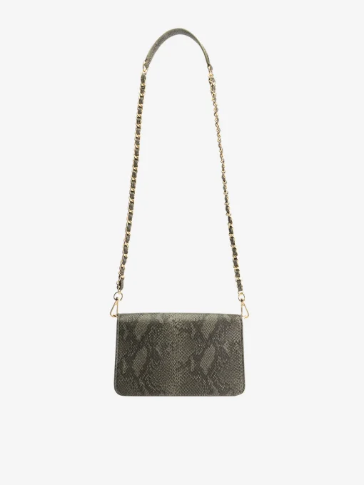 Schoudertas met slangenprint