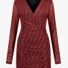 Semi-transparante mesh jurk