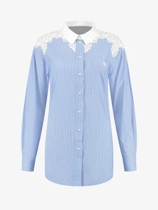Shirt met embroidery