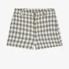 Short met tweed patroon