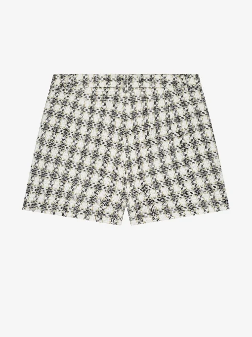 Short met tweed patroon