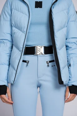 Ski broek met flared pasvorm en verstelbare riem
