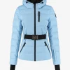 Ski jas met capuchon en elastische riem
