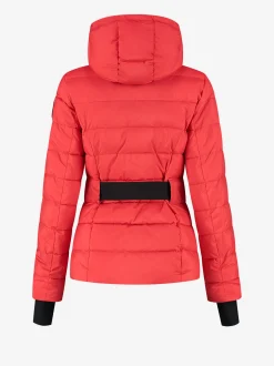 Ski jas met capuchon en elastische riem