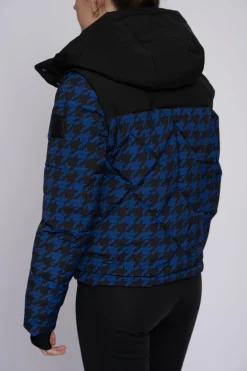 Ski jas met logo patroon en afneembare mouwen
