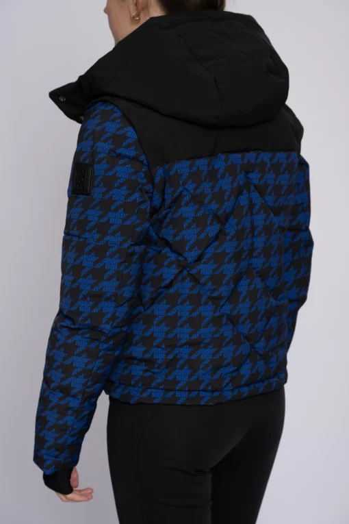 Ski jas met logo patroon en afneembare mouwen
