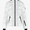 Ski jas met metallic look
