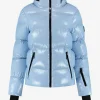 Ski jas met metallic look