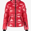 Ski jas met metallic look