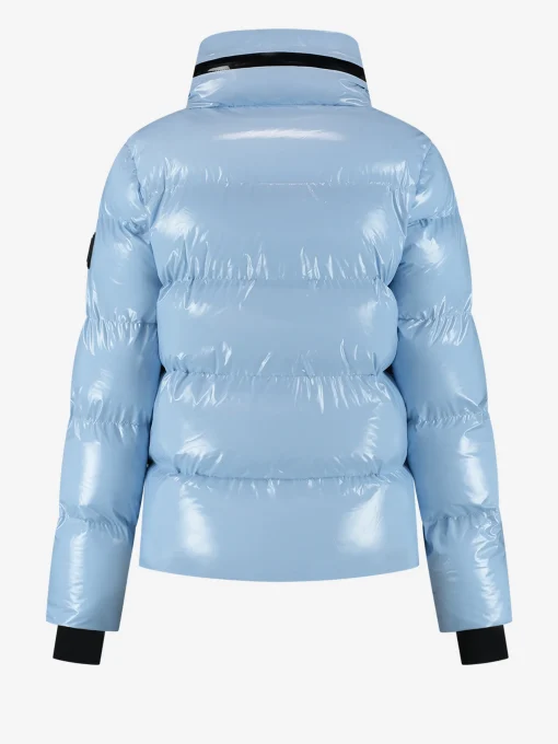 Ski jas met metallic look