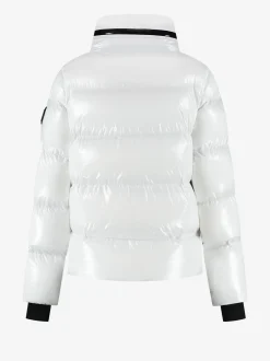 Ski jas met metallic look