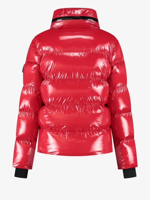 Ski jas met metallic look