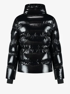 Ski jas met metallic look
