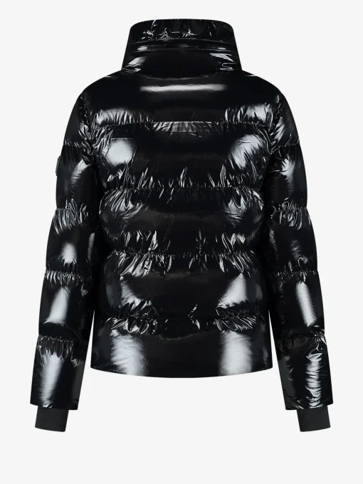 Ski jas met metallic look
