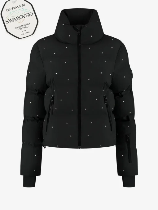 Ski jas met Swarovski kristallen
