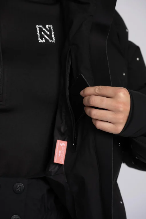 Ski jas met Swarovski kristallen