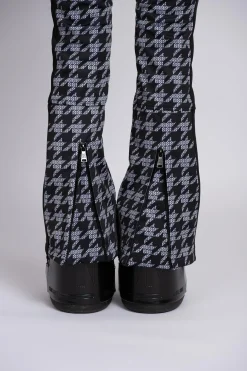 Ski jumpsuit met logo patroon en elastische riem
