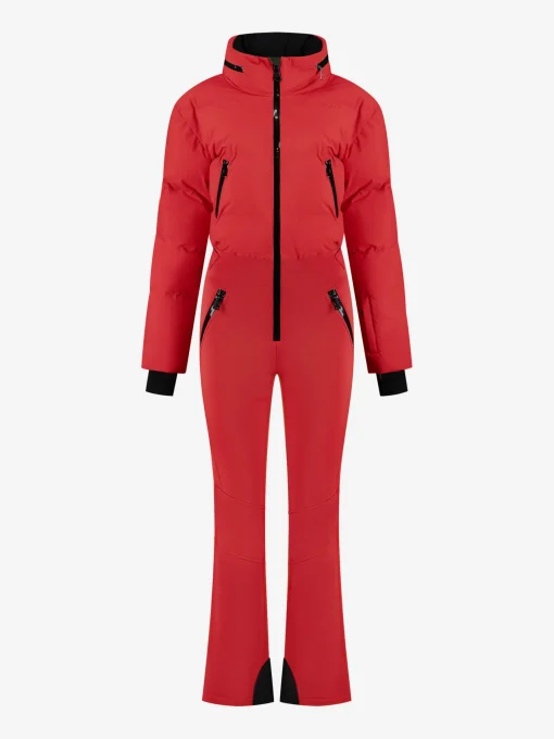 Ski jumpsuit met waterdichte bescherming en verstelbare details