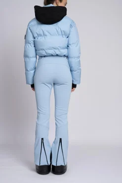Ski jumpsuit met waterdichte bescherming en verstelbare details