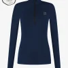 Ski pully met rits en Swarovski N-logo