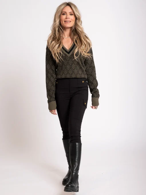 Skinny broek met mid rise