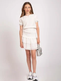 Skirt with ruffle