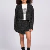 Skort met pied-de-poule patroon