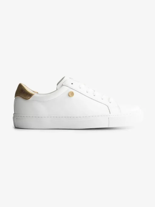 Sneaker met goud detail