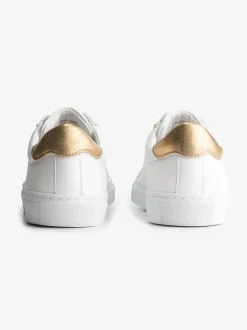 Sneaker met goud detail
