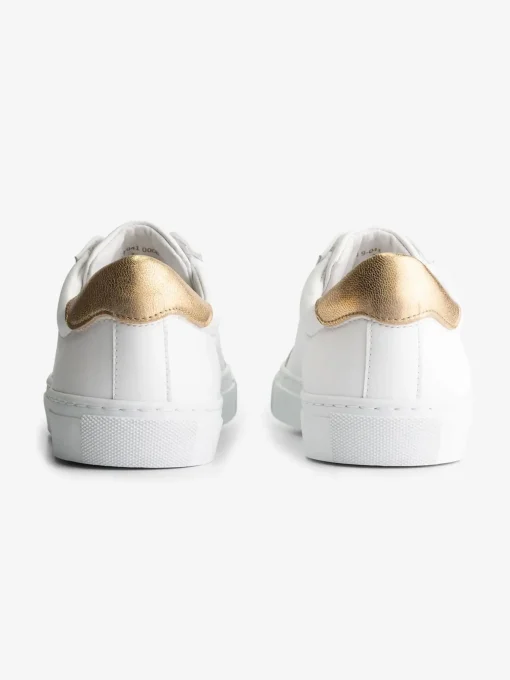 Sneaker met goud detail