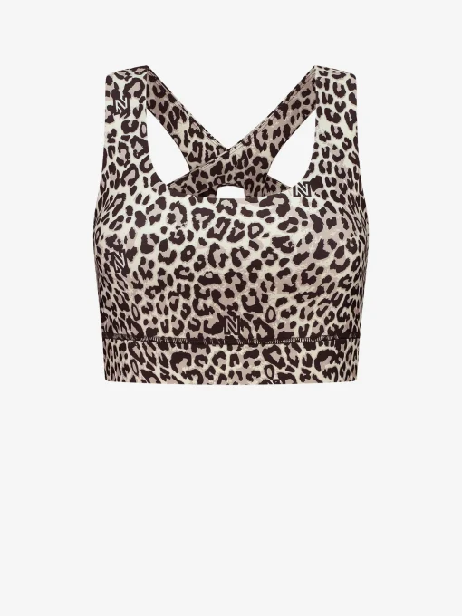 Sport top met dieren print