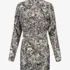 Strakke jurk met slangen print