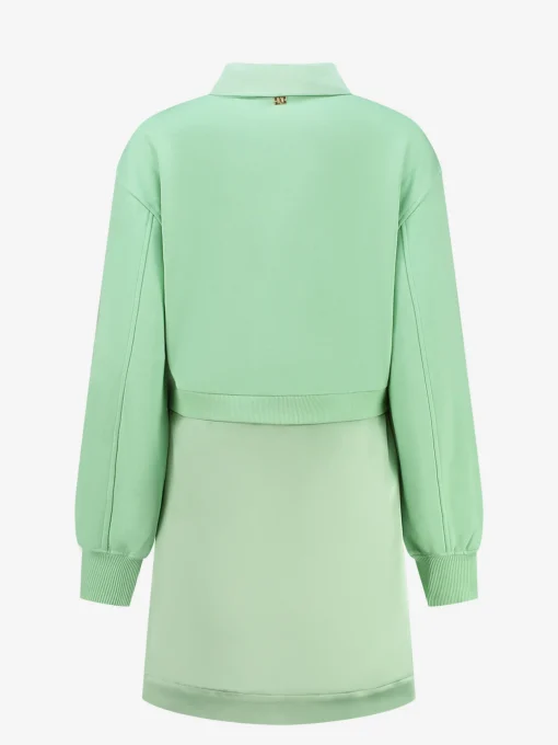 Sweater jurk met blouse