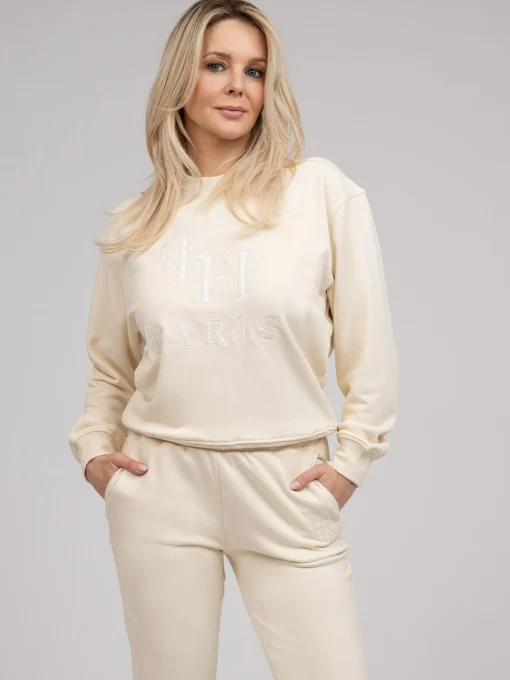 Sweater met embroidery logo