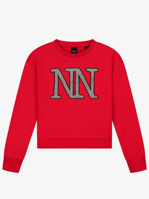 Sweater met geborduurd logo