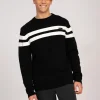 Sweater met gestreept detail