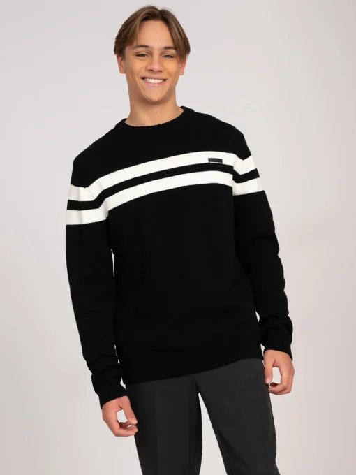 Sweater met gestreept detail