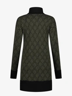 Sweat-jurk met rits