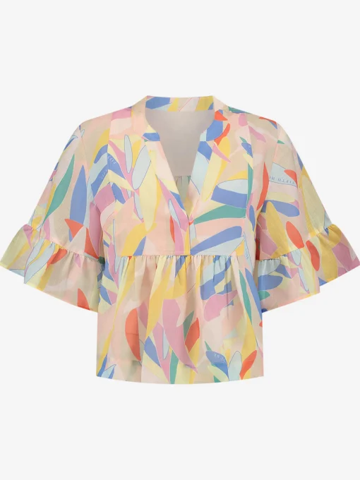 Top met bloemenprint